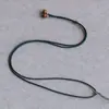 Corda para Pingente de Jade 1,5mm Corda com Fivela da Paz de Jadeíta Guanyin Jade Hetian Âmbar Cristal Dourado Corda Simples para Pingente