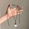 Collar Largo con Borla de Cuentas de Grava Verde para Mujer, Verano Dopamina, Cadena de Clavícula Colorida, Accesorios Multicapa