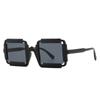 Europa y Estados Unidos para gafas de sol cuadradas modernas retro tendencia punk gafas de sol de calle gafas de sol transfronterizas 023