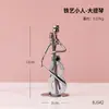 Banda Pequeño Hombre de Hierro Artesanías de Metal Arte en Hierro Figura Modelo Hogar Sala de Estar Entrada Gabinete de Vino Decoración del Hogar Adorno