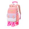 Mochila Escolar Peixe Natural New School para 1º-3º-5º Ano Bolsa Escolar com Haste de Puxar Mochila Escolar para Ensino Fundamental Venda Quente Transfronteiriça