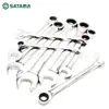 SATA 43201 llave de carraca de doble propósito pulido completo llave abierta llave de ciruela herramienta de reparación de automóviles 8 MM