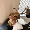 Bolso Infantil Nuevo Tono Retro Meillard Moda Lunares Aspecto de Alta Gama Cierre Bolso Kelly Bolso Cruzado para Padres e Hijos Labial