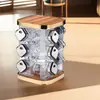 Suporte Rotativo para Temperos Doméstico Cozinha Garrafa de Tempero Pote de Tempero Conjunto Pote de Tempero Utensílios de Cozinha Exportação Transfronteiriça Atacado