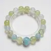 Pulseira de Cristal Pedra de Uva Natural Envelhecida Solo para Mulheres, Pulseira de Água-Marinha Fashion e Versátil Atacado