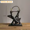 WG6Q Adornos de Niña de Ballet Clásico Lujo Ligero Mueble de TV Aparador de Vino Decoraciones para el Hogar Arte de Danza Alta