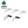 Código de Ángulo Fijo Triangular Engrosado Acero Inoxidable Código Colgante Pintura Blanca en Spray Soporte de Ángulo de Cama Código de Ángulo para Colgar Gabinete Accesorios de Herrajes para Muebles
