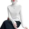 Suéter de diseño con capa interior plisada transfronteriza, cuello alto cómodo, elegante diseño de otoño e invierno, construcción apilada de una sola pieza, alta elasticidad