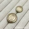 Botones metálicos de corona estilo marino para trajes, abrigos de lana tejidos, botones decorativos simples y versátiles cosidos a mano
