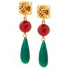 Aretes Similares a los que Usa Zhou Yutong de la Familia Luo, Estilo Europeo y Americano, Diseño de Nicho, Modernos, Elegantes, Únicos, Aretes de Gota de Agua de Alta Gama