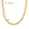 Europa y Estados Unidos explosiones transfronterizas Proceso de chapado en oro de 18K simple avanzado Collar redondo de 4 mm fabricantes de joyería al por mayor
