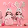 Caixa de presente com traje de princesa para boneca de 17cm, roupas para instituições de treinamento de crianças e meninas, podem ser trocadas, atacado