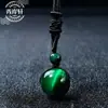 Pingente de Obsidiana Natural Pedra Olho de Tigre Colar de Contas da Sorte Colar de Cristal Colar de Contas Quente de Vendas Transfronteiriças Atacado