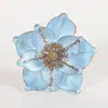 Flores de Natal Transfronteiriças, Decorações de Árvore de Natal, Flores Artificiais de Magnólia, Cabeças de Flores de Natal Veludo Vermelho, Decorações de Natal