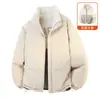 Chaqueta de Algodón Más Vendida para Hombre Invierno Nuevo Estilo Gruesa con Terciopelo de Borrego Cuello Alto Casual Tendencia Chaqueta Abrigo de Algodón Ropa de Algodón