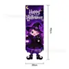 Bandera Colgante de Puerta de Bruja de Dibujos Animados para Halloween Transfronteriza con Forma Especial y Piernas, Decoración para Ambiente de Fiesta Festiva, Venta al por Mayor Personalizada
