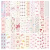 Marcador de Página Qiyu 30 Folhas Rosa Laço Marcadores de Livro de Papel Rosa Coração Menina Presente Presente Cartão de Atmosfera Criativa