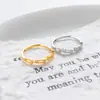 Anillo de Cruz con Incrustaciones de Diamante de Plata de Ley S925 Nalan, Exquisito y Sencillo Anillo de Diseño de Nicho Estilo Ins R03843