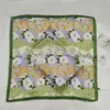 Pañuelo cuadrado estampado de leopardo bufanda coreana femenina de seda versátil pañuelo para el pelo bufanda retro flor de anacardo pañuelo cuadrado pequeño venta al por mayor