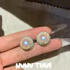 Joyas Pendientes de Perla Flor de Girasol Aurora Blanca Australiana Pendientes de Perla Flor de Nácar Japonés Australiano de Alta Gama Personalizados