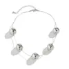 Joyería Transfronteriza Europea y Americana Collar de Cuentas Geométricas para Mujer Gargantilla Punk Exagerada de Cuentas Redondas Grandes Cadena para Clavícula