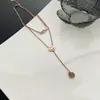 Colar de Luxo Leve de Nicho para Mulheres, Novo Modelo Popular de 2026, Corrente de Pescoço em Aço Titânio que Não Desbota, Corrente de Clavícula, Acessório de Alto Padrão para Mulheres