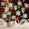 Nueva Decoración Navideña Adornos Colgantes Tridimensionales Invierno Copo de Nieve Fiesta Adornos Colgantes de Techo Accesorios para Diseño de Sitio