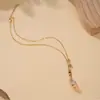 Collar Colgante de Gato Jingle de Esmalte Colorido Antiguo para Mujer, Donut de Esmalte, Cadena de Clavícula Elegante de Moda, Nuevo
