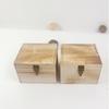 Caja de Almacenamiento de Madera Maciza Caja de Almeja de Madera Caja de Madera DIY Souvenir Caja Pequeña de Madera Cuadrada Universal Caja de Empaque de Madera Flor Eterna