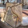 Bolsa de Playa, Malla Ligera, Transparente, Bolso Tote de Hombro para Vacaciones en la Costa, Moderno y Versátil, Bolsa de Compras de Gran Capacidad