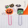Comercio exterior en stock serie de Halloween dibujos animados pvc zombi papelería de oficina clip para páginas clip para papel clip de papel marcador de página periférico