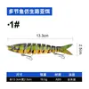 Weihe Sports Modelo B de Peixe Multi-Seções de 8 Seções 13,3cm 18,5g Isca Realista Isca Dura Atacado Transfronteiriço