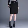 Nueva Falda Elegante Versátil de Longitud Media para Mujer Otoño 2026, Estilo Coreano, Moderna, Ajustada, Pierna Recta, Bodycon, Tendencia