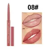 Batom lip liner transfronteiriço feminino fosco gancho lápis de lábio fosco cameo Marrom rosa rotativo único fofo caneta de batom