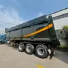 Semirremolque Volquete de 3 Ejes de Alta Resistencia con Volteo Trasero Remolque Caja Volquete Trasero de 80 Toneladas para Transporte Transfronterizo