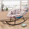 Mecedora, sillón reclinable, silla de jardín para el ocio, mecedora reclinable ampliada, mecedora de ratán arcoíris, sillón reclinable de ocio para sala de estar en casa