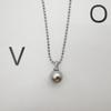 Collar de Perlas de Cristal Blanco Australiano Yingrun con Cierre Universal, Cadena Brillante para Suéter de Lujo Discreto para Mujer, Adecuado para Todas las Estaciones