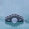 Micro paisaje simulación rocalla Pabellón de agua Puente paisaje concepción artística jardinería china bonsái accesorios para mesa de té artesanías pequeños adornos