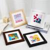 Moldura quadrada para pintura a pastel a óleo, ideal para mesa ou parede, estilo nórdico infantil, pequena, para uso em mesas, novo estilo chinês.