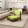 Silla de suelo Silla Tatami Taburete con respaldo estilo japonés Cama para uso en mirador de madera maciza Silla para habitación japonesa Silla sin patas