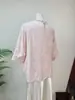 Zhi LiNova Camiseta Básica Jacquard Vazado Borboleta Manga Curta Estilo Chinês Novo Verão 2026 Novo Estilo Nacional Gola Redonda Top para Mulheres