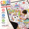 Manta DIY para Colorear Personalizada Transfronteriza Dibujo a Líneas Blanco y Negro Manta de Graffiti Manta de Pintura Interactiva Padre-Hijo para Niños Amazon