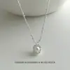 Elegante Colar de Concha de Pérola de Princesa Sereia para Mulheres, Design de Nicho de Luxo Leve, Corrente Clavicular com Pingente Versátil