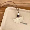 Trança de Palha~Colar de Chapéu de Palha Tecido Artesanal Estilo Japonês para Mulheres, Corrente Única Versátil para Clavícula, Acessório de Longas Férias
