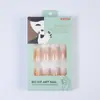 Larga Mariposa Ballet Hada Suave Manicura Uñas Portátiles Estilo Ins Moda Rosa Naranja Degradado Manicura Uñas Venta al por Mayor