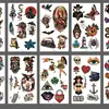 Adesivos de Tatuagem Personalizados Fg Retro Descartáveis à Prova d'Água Estilo Americano Europeu Nostálgico Artesanato Retro Arte Adesivos de Tatuagem