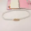 Cadena de cintura para mujer estilo coreano con pedrería y perlas, cinturón decorativo suelto para probarse vestidos
