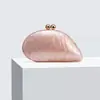 Bolsa de Noite Bolsa de Pérola Acrílica Bolsa Transversal de Ombro Ombro Único Transversal Bolsa Clutch Fofa Cor Pérola Marfim