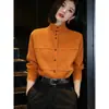 Nuevo suéter de punto versátil de color liso, elegante y simple, estilo coreano, con cuello alto y botones, para mujer, temporada Primavera/Otoño/Invierno 2026