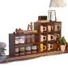 Portavasos de nueve compartimentos, organizador para tazas y tazas de té, estante de almacenamiento multicapa simple, soporte de exhibición para figuras y adornos, estante de exhibición multifuncional